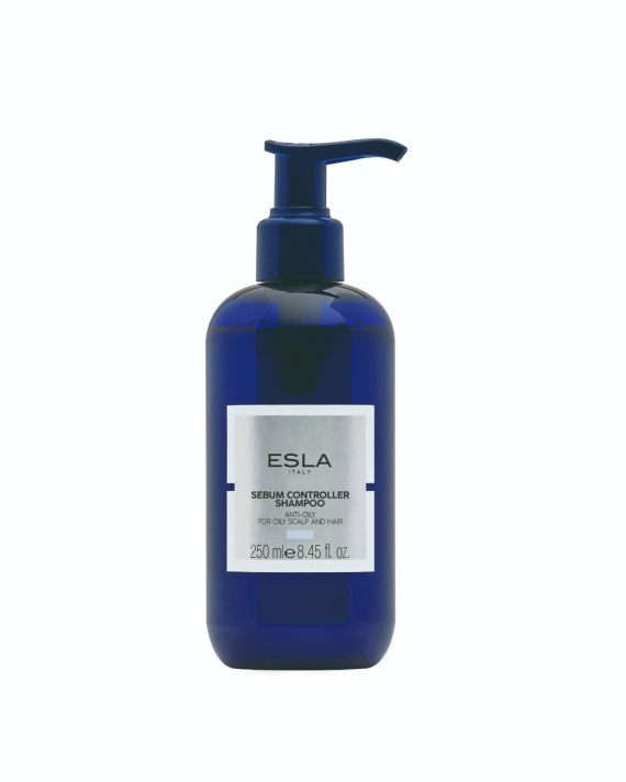 ESLA ITALY - SEBUM CONTROLLER SHAMPOO ANTI-OILY SHAMPOO FOR OILY SCALP AND HAIR - 250ml